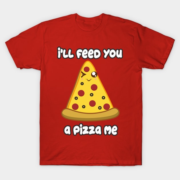 Eat Me Pizza T-Shirt by rachybattlebot